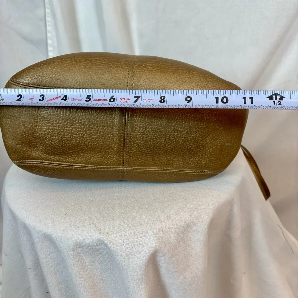 Brighton Gold Leather with Earthy Multicolor Braided Strap Hobo Handbag new $599